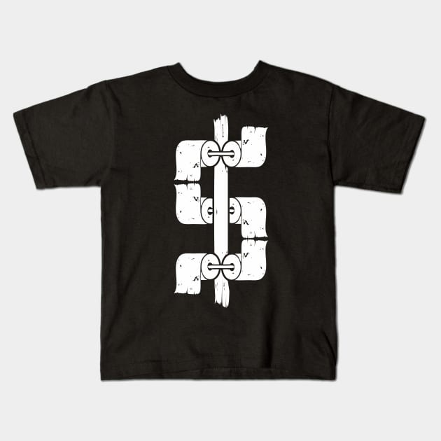 toilet paper dollar Kids T-Shirt by khalisa